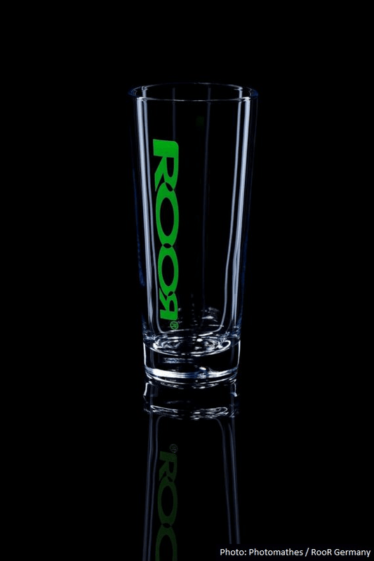 RooR Trinkglas Grünes Logo 390ml - THC Headshop