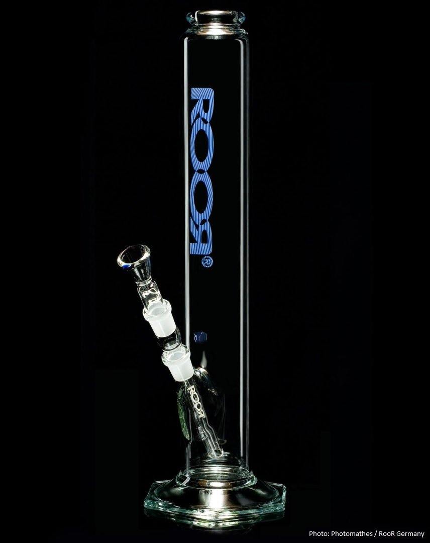 RooR Bong 1000 Blau 18.8er Schliff 3.1mm 46cm - THC Headshop