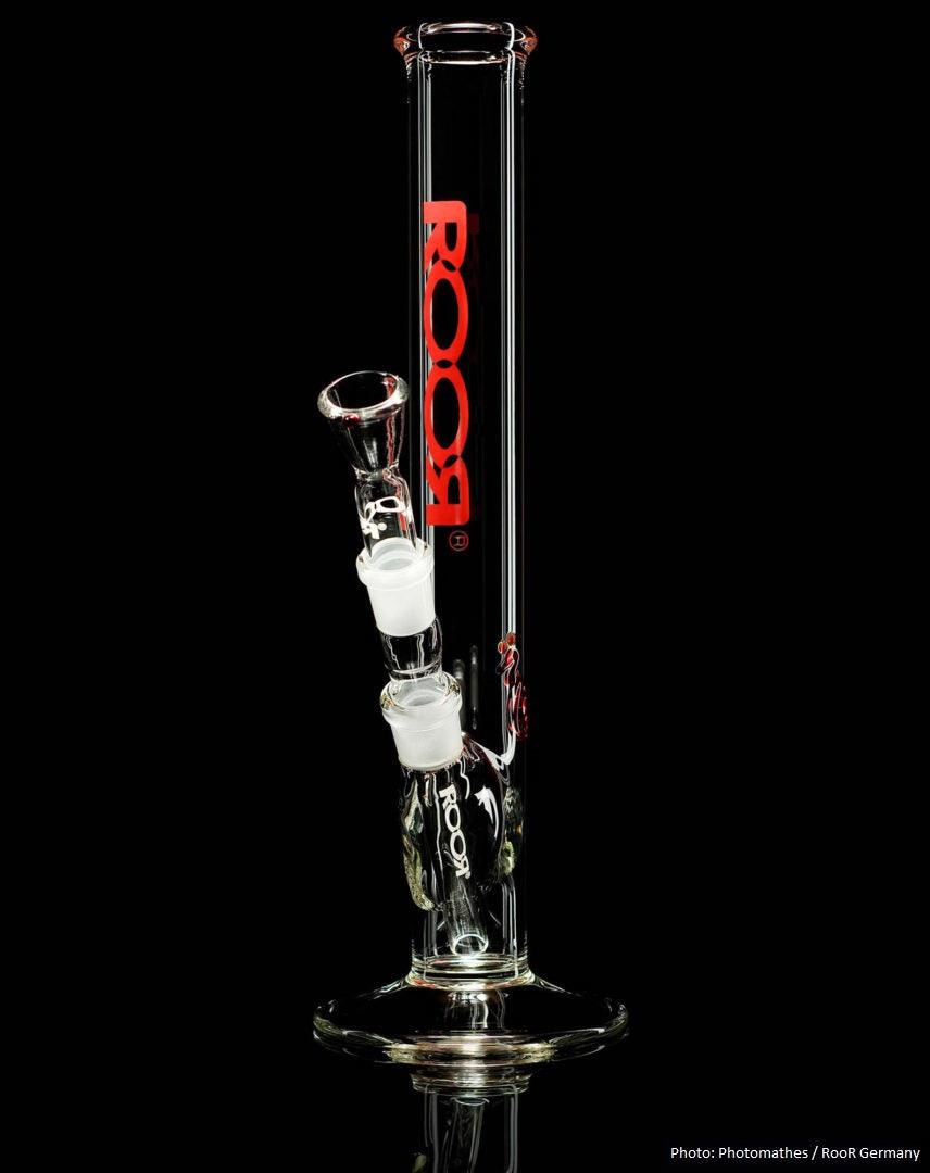 RooR Bong Rot 14.5er Schliff 3.2mm 45cm Kickloch - THC Headshop