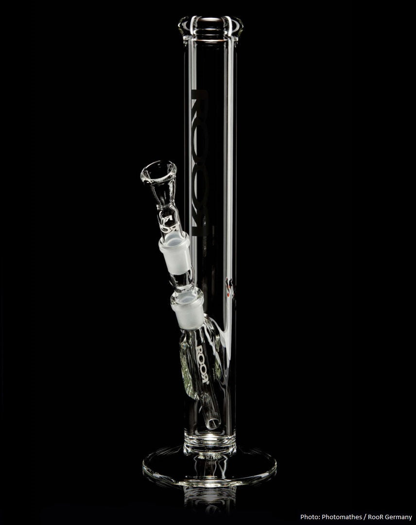 RooR Bong Schwarz 18.8er Schliff 5mm 35cm - THC Headshop