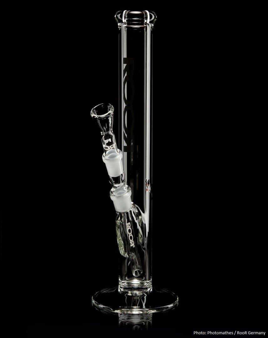 RooR Bong Schwarz 5mm 14.5er Schliff 35cm - THC Headshop