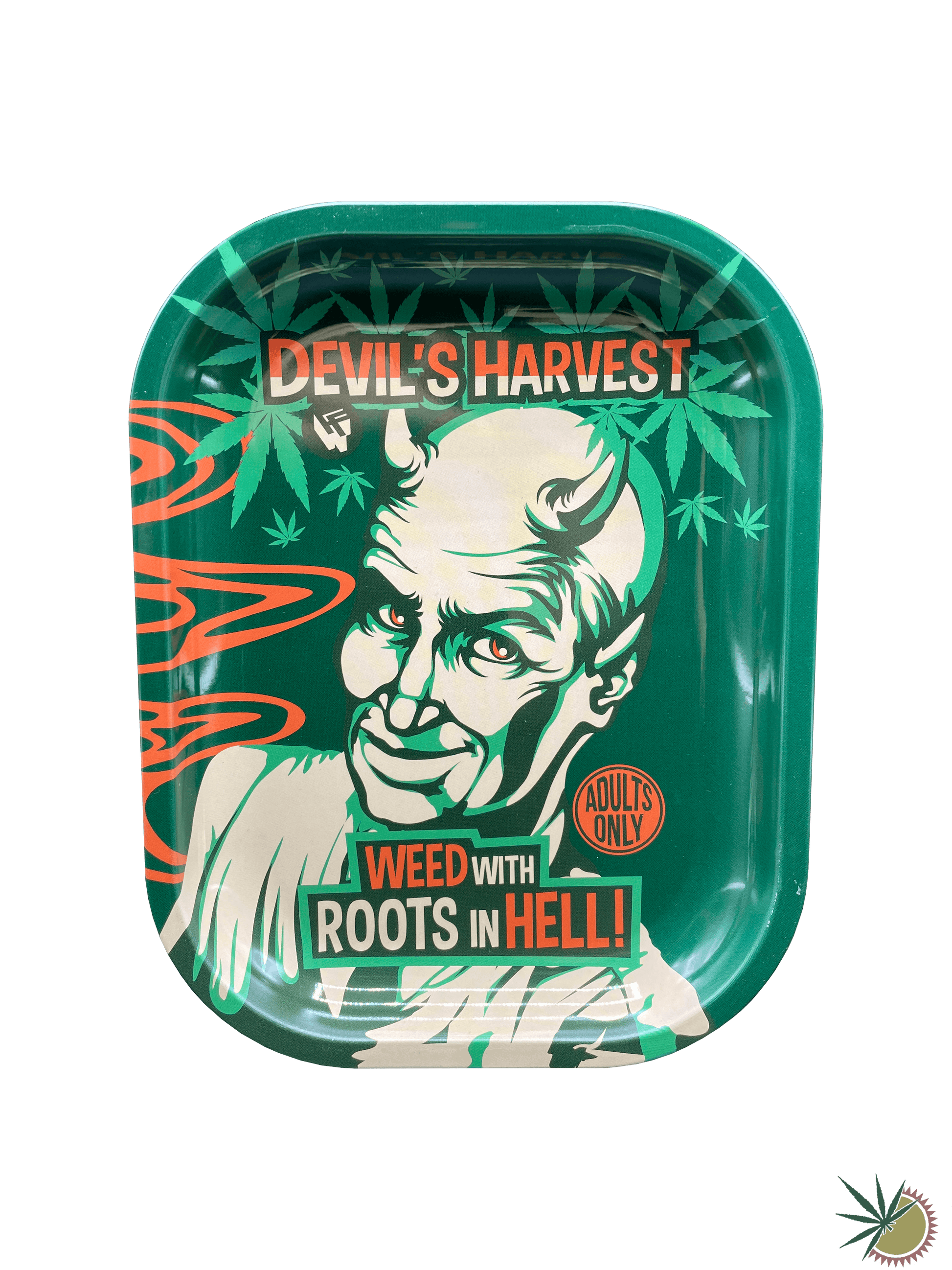 Tray "Devil´s Harvest" aus Metall 14x18cm - THC Headshop