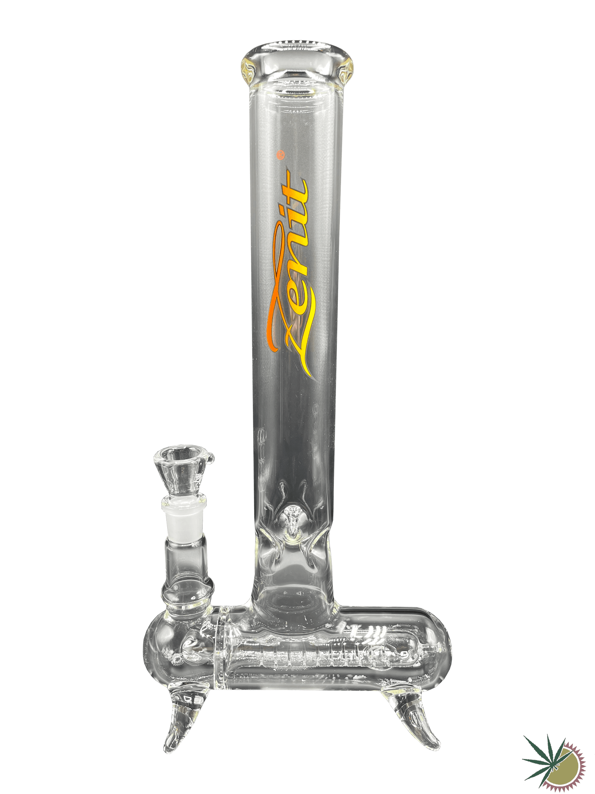 Zenit Bong 18.8er Schliff "Inlinebong/Querrohr" Eisnasen 3.5mm 40cm - THC Headshop
